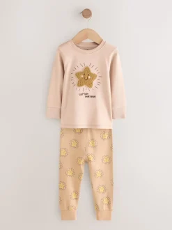 Next Ours marron/étoile - Lot de 3 pyjamas Snuggle (9mois-9ans)