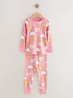 Next Ours marron/étoile - Lot de 3 pyjamas Snuggle (9mois-9ans)