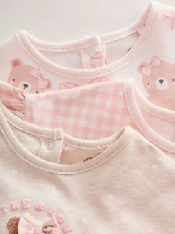 Next Ours rose brodé - Barboteuse Jersey Baby 3 Pack