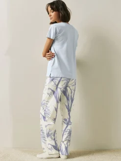 Next Palmier violet lilas - Pyjama à manches courtes Online