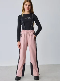 Baker by Ted Baker Pantalon de ski rembourré rose imperméable à logo Clearance