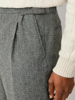 Hackett Pantalon Hack Glen à carreaux Peak Reiss noir