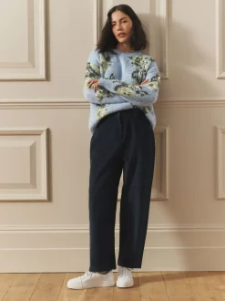 Laura Ashley Pantalon léger décontracté en velours côtelé New