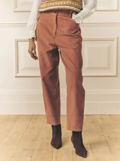 Laura Ashley Pantalon léger décontracté en velours côtelé Outlet