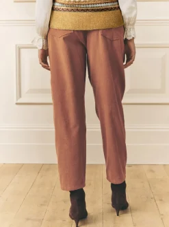 Laura Ashley Pantalon léger décontracté en velours côtelé Outlet