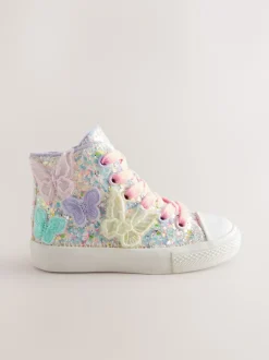 Next Papillon multicolore pastel pailleté - Entraîneurs haut de gamme Discount