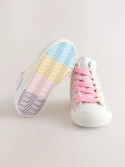 Next Papillon multicolore pastel pailleté - Entraîneurs haut de gamme Discount