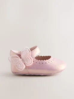 Next papillon Rose scintillant - Chaussures Mary Jane pour bébé (0-18mths) Best