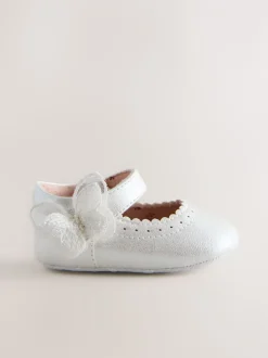 Next papillon scintillant Blanc - Chaussures Mary Jane pour bébé (0-18mths) Outlet