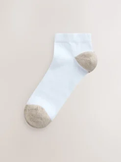 Next pastel - Lot de 4 paires de chaussettes de sport blanches à talon et bout Sale