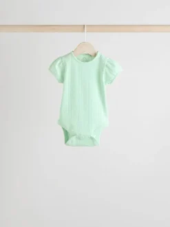 Next Pastels - Lot de 5 bodys pointelle à manches courtes pour bébé Sale
