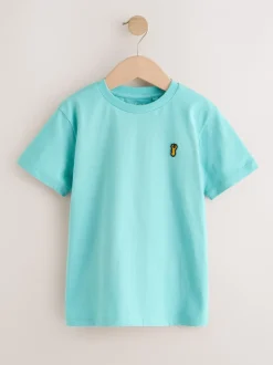 Next - T-shirt brodé Manches courtes Stag 4 Pack (3-16ans) Pastels Hot