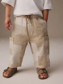 Next Patchwork de pierres - Ample Cargos à tirer 100% Cotton Jeans (3mths-7yrs) Outlet