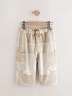 Next Patchwork de pierres - Ample Cargos à tirer 100% Cotton Jeans (3mths-7yrs) Outlet