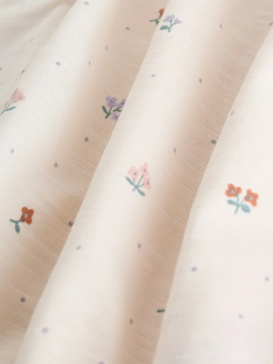 Next Épaule à volants fleuri lilas et écru - Lot de 3 barboteuses Outlet