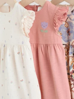 Next Épaule à volants fleuri lilas et écru - Lot de 3 barboteuses Outlet