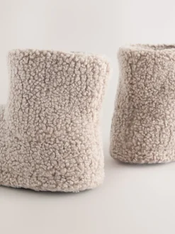 Next Peau de mouton neutre - Bottes Slipper New