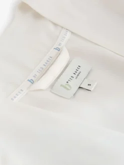 B by Ted Baker Peignoir écru en satin et dentelle Sale