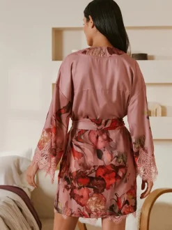 B by Ted Baker Peignoir en satin rose Clearance