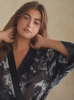 B by Ted Baker Peignoir Noir Bird New