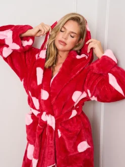 Jim Jam the Label Peignoir cœur rose Sale