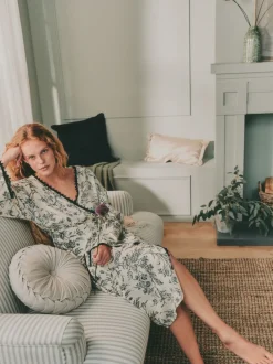 Laura Ashley Peignoir en viscose Outlet