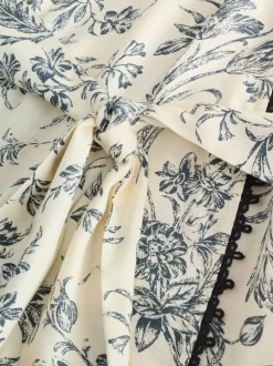 Laura Ashley Peignoir en viscose Outlet