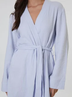 Loungeable Peignoir gaufré 100% coton Outlet