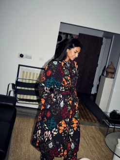 Never Fully Dressed Peignoir matelassé avec doublure en fausse fourrure Clearance