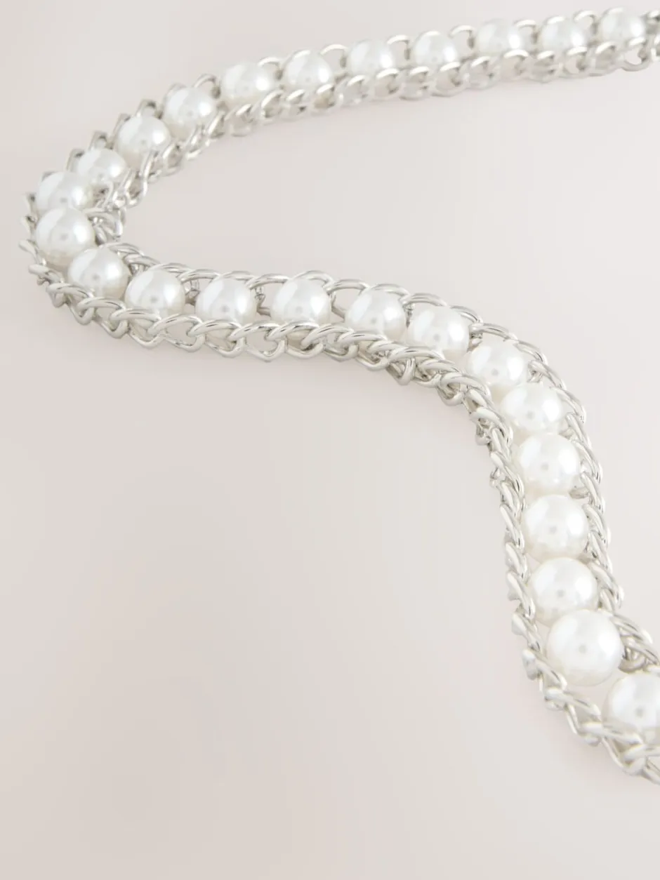 Next Perle Argent - Ceinture de chaîne New