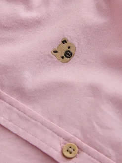 Next Personnage à Rayure Rose - Chemise Oxford à manches longues (3mths-7yrs) Clearance