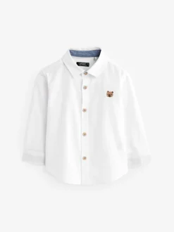 Next - Chemise Oxford à manches longues (3mths-7yrs) Personnage blanc Hot