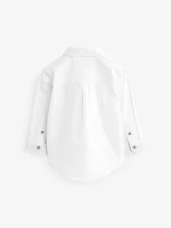 Next - Chemise Oxford à manches longues (3mths-7yrs) Personnage blanc Hot