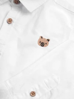 Next - Chemise Oxford à manches longues (3mths-7yrs) Personnage blanc Hot