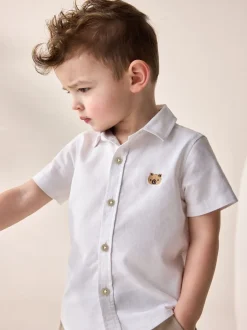 Next Personnage blanc - Chemise Oxford à manches longues (3mths-7yrs)