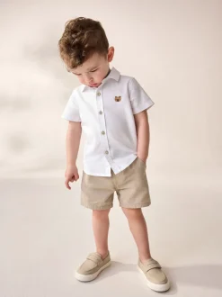Next Personnage blanc - Chemise Oxford à manches longues (3mths-7yrs)