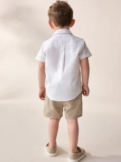 Next Personnage blanc - Chemise Oxford à manches longues (3mths-7yrs)