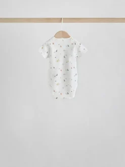 Next Personnage blanc - Combinaisons bébé à manches courtes Hot