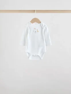 Next Personnage blanc - Manches longues 100% Coton Bébé Body