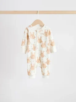 Next Personnage de Pâques jaune - Combinaisons de nuit à fermeture éclair pour bébés 3 Pack (0mths-3yrs) New