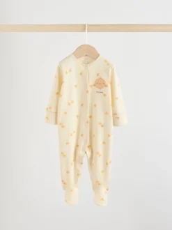 Next Personnage de Pâques jaune - 3 Pack Baby Sleepsuits (0mths-2yrs) Clearance