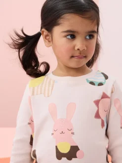 Next - Lot de 3 pyjamas Snuggle à manches longues (9mois-12ans) Personnage pastel Clearance