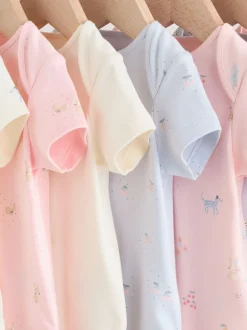 Next Personnage pastel multicolore - Lot de 7 bodies bébé à manches courtes New