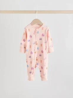 Next personnage Rose Animal - Combinaisons de nuit à fermeture éclair pour bébés 5 Pack (0mths-3yrs) Online
