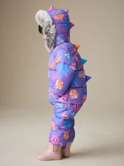 Next personnage Violet - Combinaison de neige Résistant à la douche Faux Fur Trim (3mths-7yrs) Hot