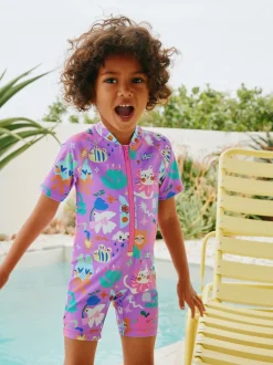 Next - Maillot de bain Sunsafe (3mths-10yrs) personnage Violet Outlet