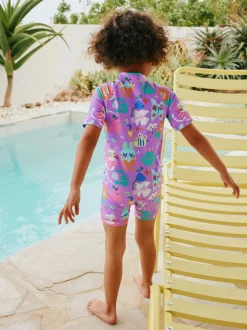 Next - Maillot de bain Sunsafe (3mths-10yrs) personnage Violet Outlet