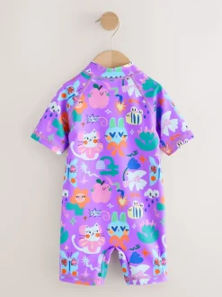 Next - Maillot de bain Sunsafe (3mths-10yrs) personnage Violet Outlet