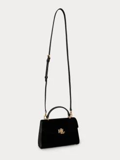 Lauren Ralph Lauren Petite sacoche Farrah en velours Clearance