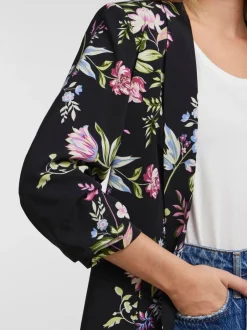 PIECES Manche froncée Fleuri Blazer Discount